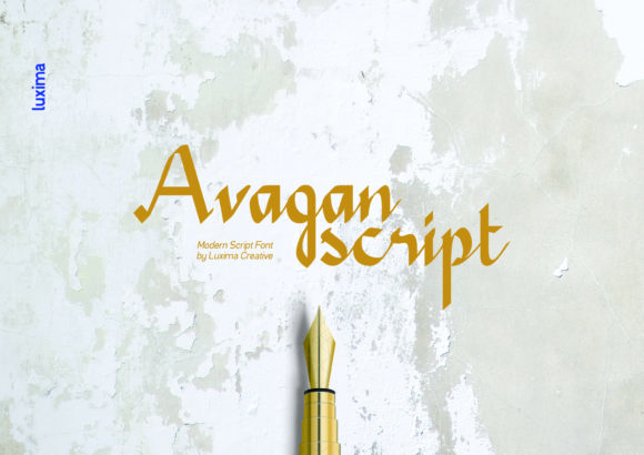 Avagan: A Refined Script Typeface for Contemporary Design Projects