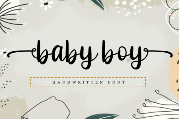 Baby Boy: A Sweet and Cursive Handwritten Font for Designers
