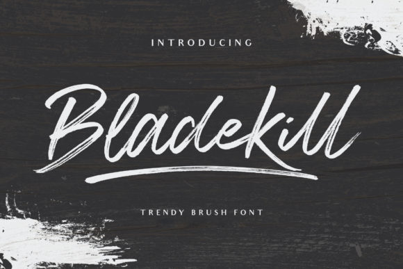 Bladekill: The Flowing Brush Handwritten Font for Personally Meaningful Designs