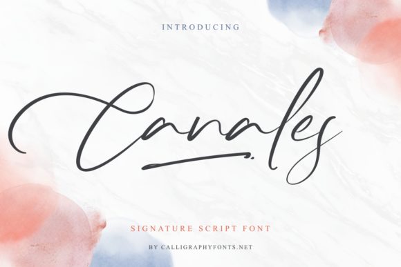 Canales: A Handwritten Font That Brings Charm and Elegance to Every Design