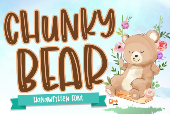 Chunky Bear: A Playful Handwritten Font That Brings Creative Projects to Life