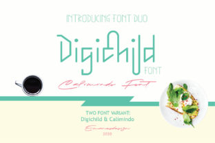 Digichild Duo: A Playful Sans Serif and Script Pairing for Modern Projects