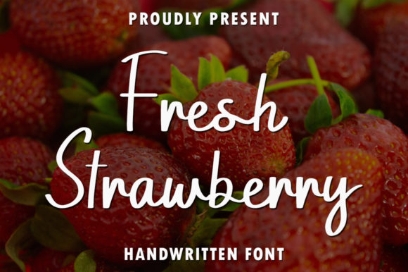 Fresh Strawberry: A Delicate Handwritten Font for Designers