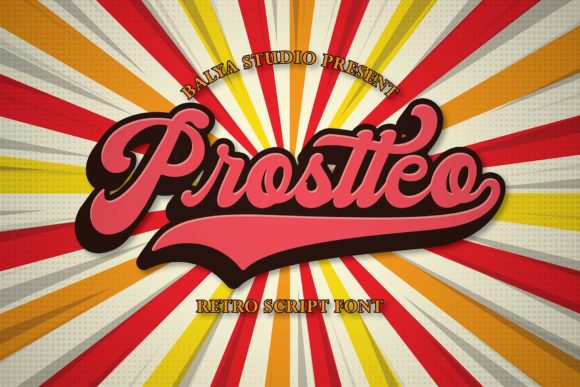 Giving Your Projects That Groovy Edge with the Prostteo Font