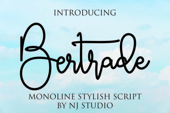 Is Bertrade the Right Script Font for Your Next Design Project?