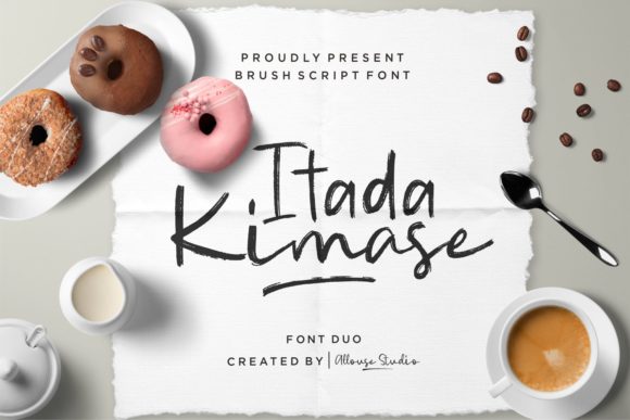 Itadakimase Duo: A Handwritten Brush Font With Character