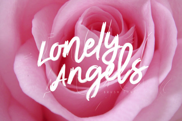Lonely Angels: A Bold Handwritten Font for Design