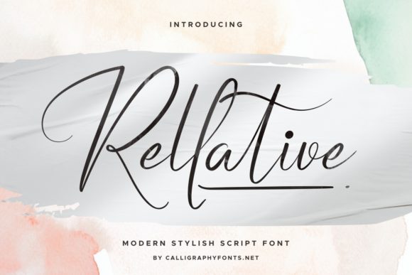 Rellative: The Handwritten Font That Brings Elegance to Every Occasion
