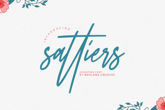 Sattiers Signature: Elegant Script for Authentic Designs