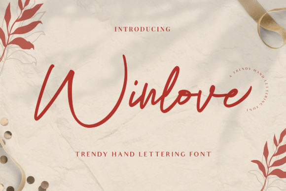 Winlove: The Organic Handwritten Font for Modern Branding
