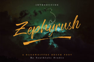 Zephyrush: Bold Dry Brush Script for Visual Impact